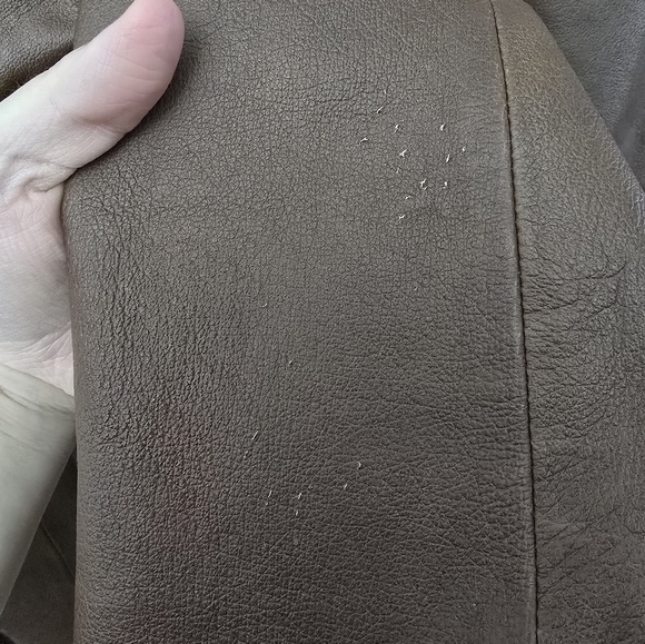 STAFFORD BLAZER MEN BROWN LEATHER CLASSIC LUXURY JACKET SPORT COAT XL *read* - Picture 10 of 15